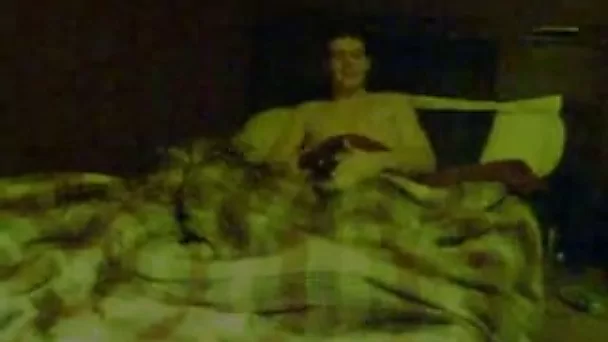 We roll around on bed from cowgirl to doggy position