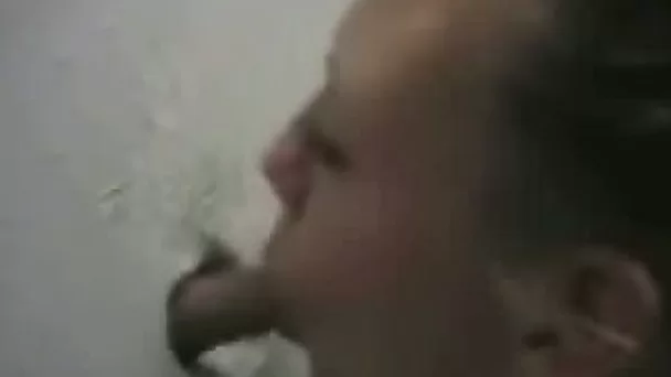 Homemade clip with my sexfriend fucking my cock through a gloryhole