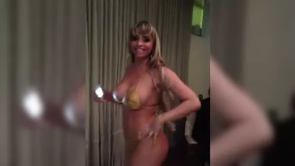 Hot Brazilian milfs on the coffee break during booty contest