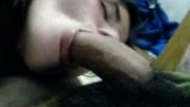 Soft and juicy lips of my young girlfriend sucking my dick