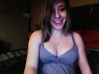 Pregnant webcam model shows off her boobs and pussy