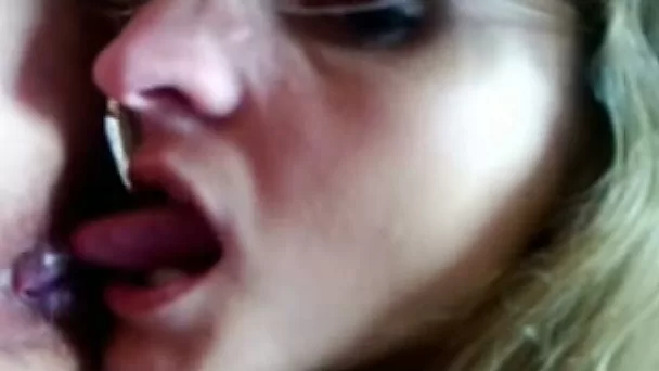My horny blonde GF gives me a passionate blowjob in POV clip