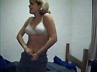 Striptease performance on a webcam by my ex girlfriend