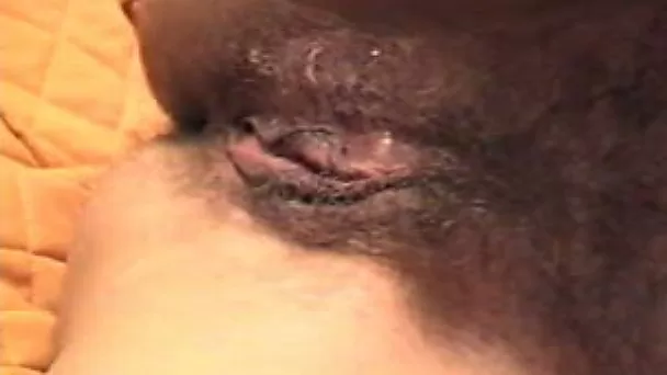 Extremely hairy cunt of my wife made me cum in one minute