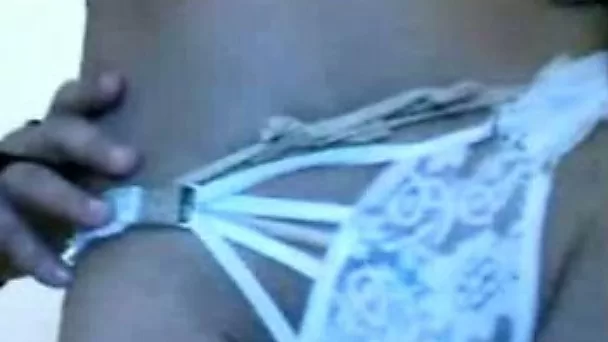 Fabulous brunette girlfriend brags off her big booty in thongs