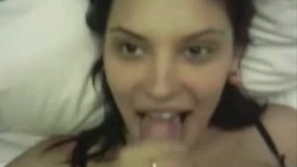Friend's stunning brunette gf sucks my junk and gets mish fucked