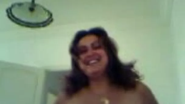 Chubby MILF Arab wife rides my cock on top as i film her