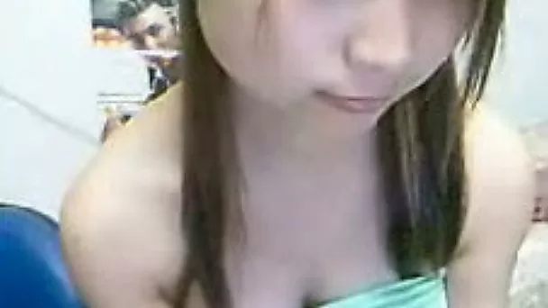 Korean webcam teen with big tits flirts with me showing her goodies