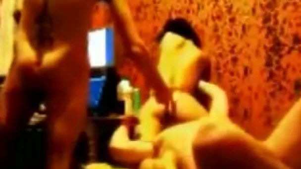 Homemade threesome with me and my friend fucking my GF