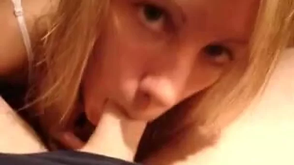 My beautiful co-worker sucks my cock like a pro in amazing POV clip