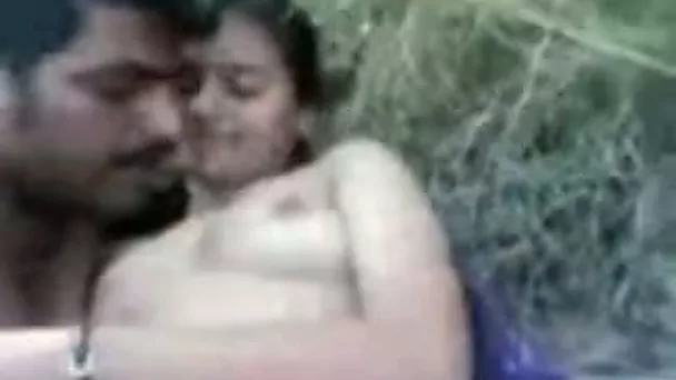 Horny Indian couple having ardent sex in the mountains