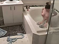 Hidden cam video with my GF masturbating in the bathroom