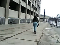 Beauty with juicy ass gets caught on my hidden cam in the street