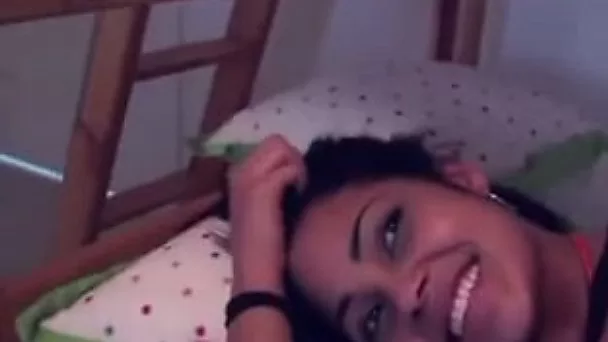 Check out my pretty brown skin girlfriend fucking on cam