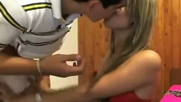Incredibly horny chick sucks her boyfriend's pierced cock with passion