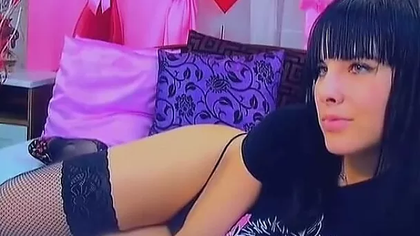 Stunning goth charmer with big tits loves masturbating