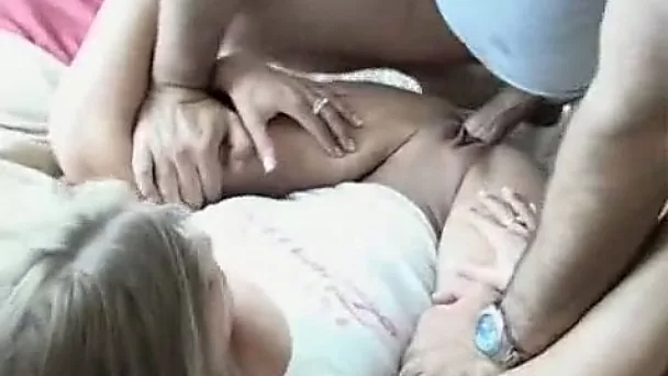 Shapely blonde gives head and then gets nailed hard