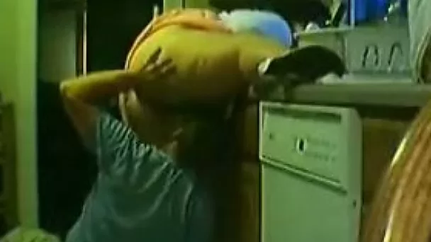 Horny dude eats his wife's pussy and then fuck her from behind