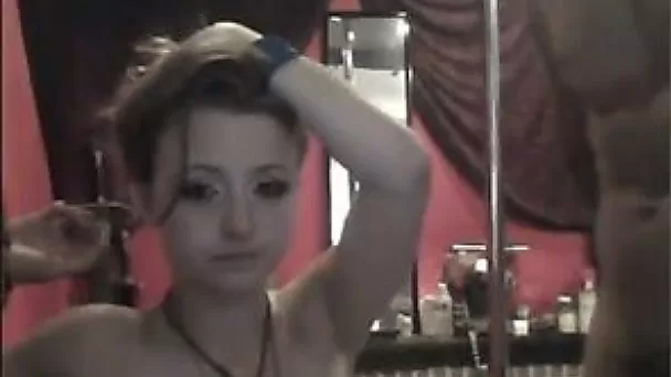 Two skanky white slim sluts and me on webcam for threesome