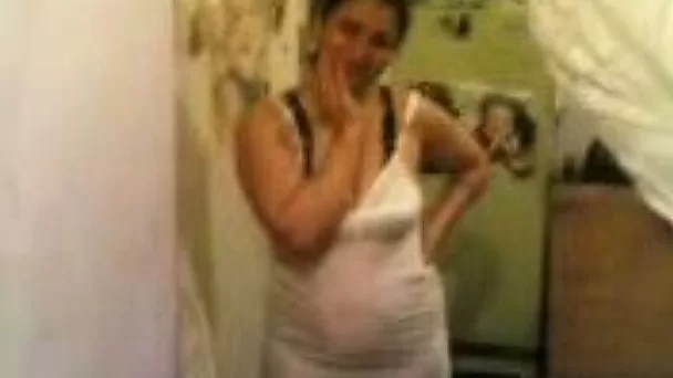 My shy BBW teeny Arab girlfriend finally gets naked on my camera