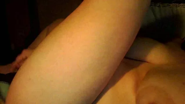 Fat and busty emo girlfriend masturbating with a dildo