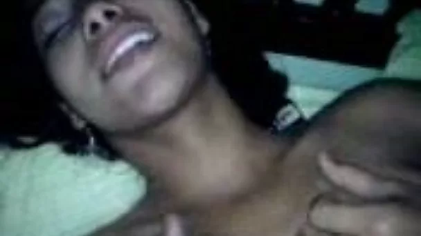 Joyful black haired Latina prostitute loves slow missionary sex