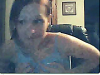 Appetizing brunette webcam MILF flashes her tits for me