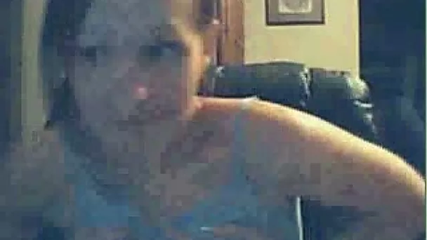 Appetizing brunette webcam MILF flashes her tits for me