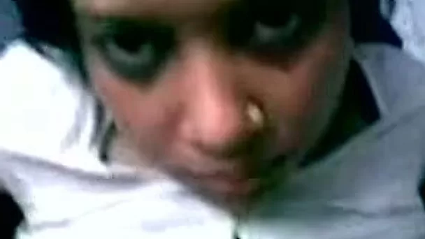 Missionary style dirty quickie with a busty Indian neighbor girl