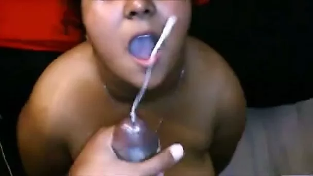Awesome facial cumshot for my Indian busty housewife
