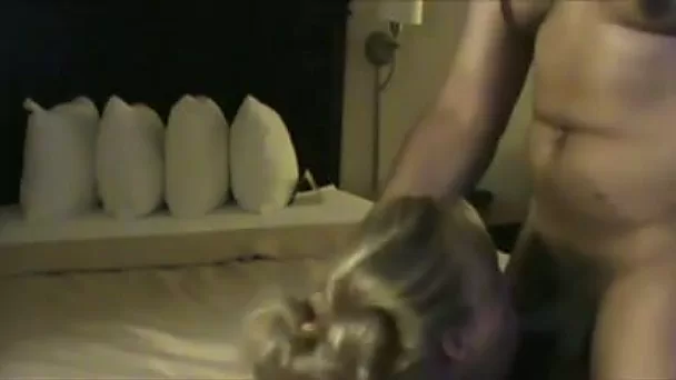 Blonde harlot works on my BBC and gets her pussy destroyed