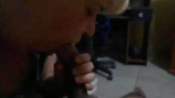 Chubby white neighbor is sucking my BBC with big desire