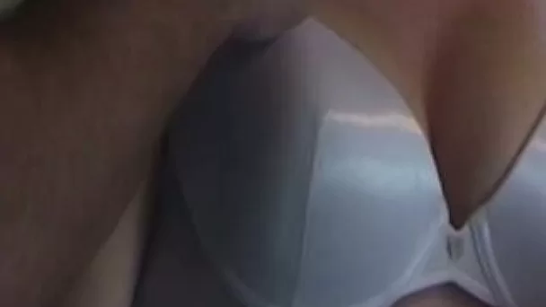 My hot white wife was caught on camera changing bras