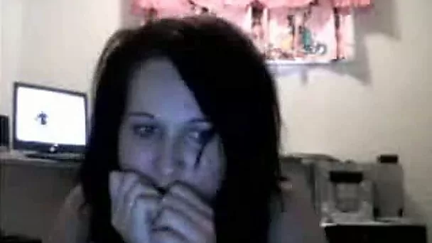 Sexy brunette lady without her boyfriend on webcam