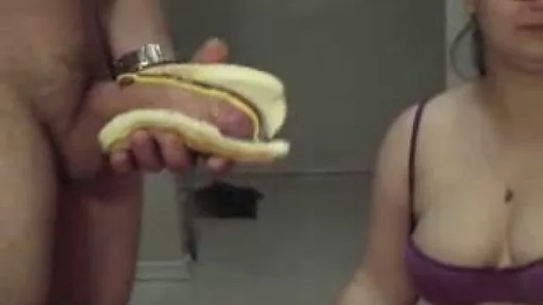My huge dick is served as a jumbo hot dog for this chubby cutie
