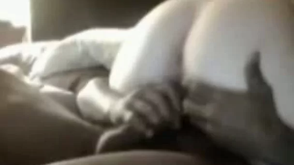 Dirty pale skin harlot rides on my big black shaft