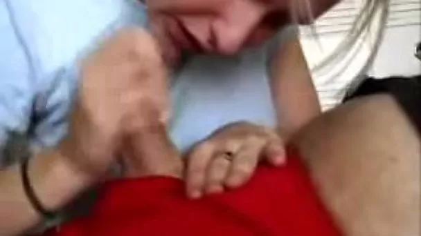 Dirty blonde teen slut gives me head for cash on cam