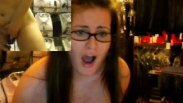 Webcam video with me watching a woman masturbating
