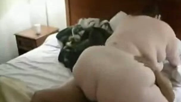 Long-haired fattie enjoys riding my buddy's cock in homemade vid