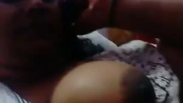Boobalicious Indian nympho lets her lover suck her nipples