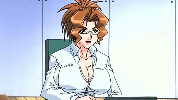 Raunchy looking Hentai chick knows how to give oral sex