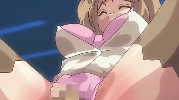 Big boobed anime coed is riding me hard in cowgirl position