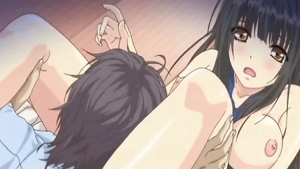 Kinky chick with nice round tits is blowing my dick like a real pro