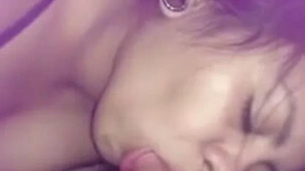My bosomy Asian GF absolutely loves giving head in front of a camera
