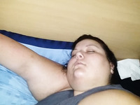 I love to cum all over my chubby wife's ass while she's sleeping