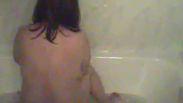 I am masturbating all alone in the bathroom on homemade video