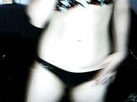 Skinny amateur chick dancing topless on webcam nice