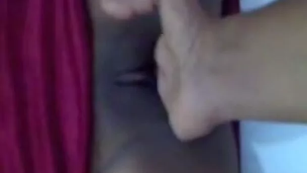Lustful amateur hottie allows a guy to finger her shaved pussy