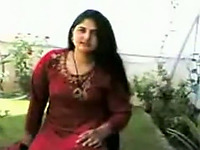 Homemade solo with a chubby Paki chick showing her body