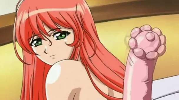 My pink haired hottie with nice round tits lets me titty fuck her